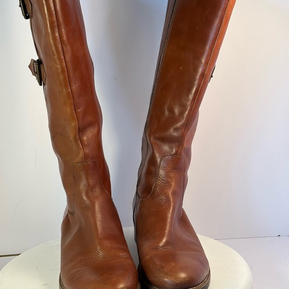 Clark’s Leather Knee-High Boots Adjustable Duo Straps Sz 7.5 - Picture 3 of 9